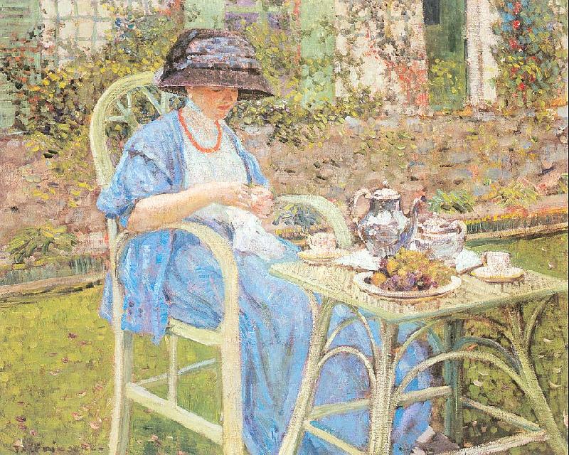 Frieseke, Frederick Carl Breakfast in the Garden